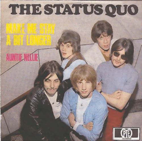 deutsches Cover der Status Quo Single 'Make me stay a bit longer'