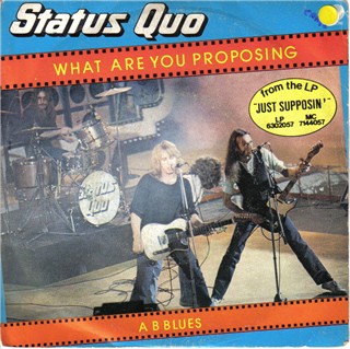 italienisches Cover der Status Quo Single 'What you're proposing'
