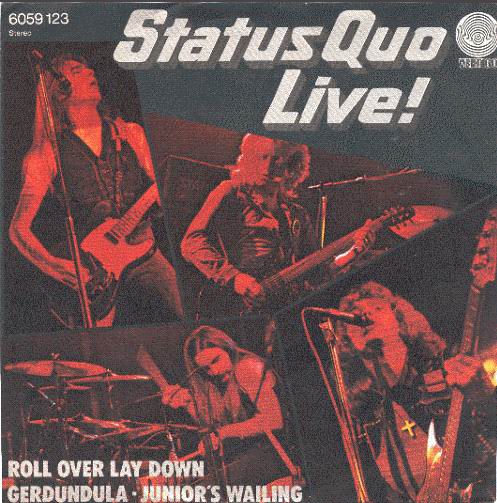 german cover of the Status Quo EP 'Roll over lay down'