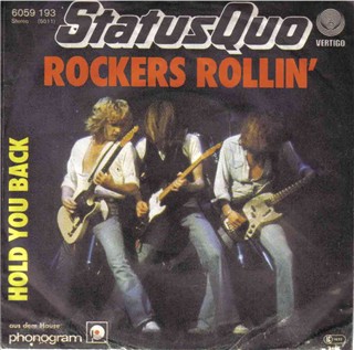 deutsche Cover der Status Quo Single 'Rockers Rollin'