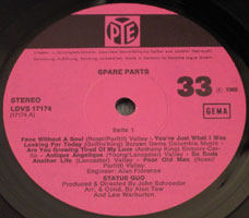 Spare Parts - deutsche LP-Label