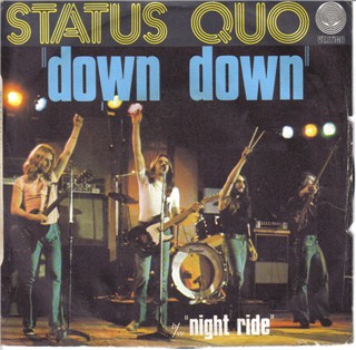 französisches Cover der Status Quo Single 'Down Down'
