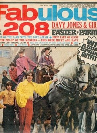 Frontcover der englischen Teenager-Zeitschrift Fabulous208 aus dem Jahr 1968
