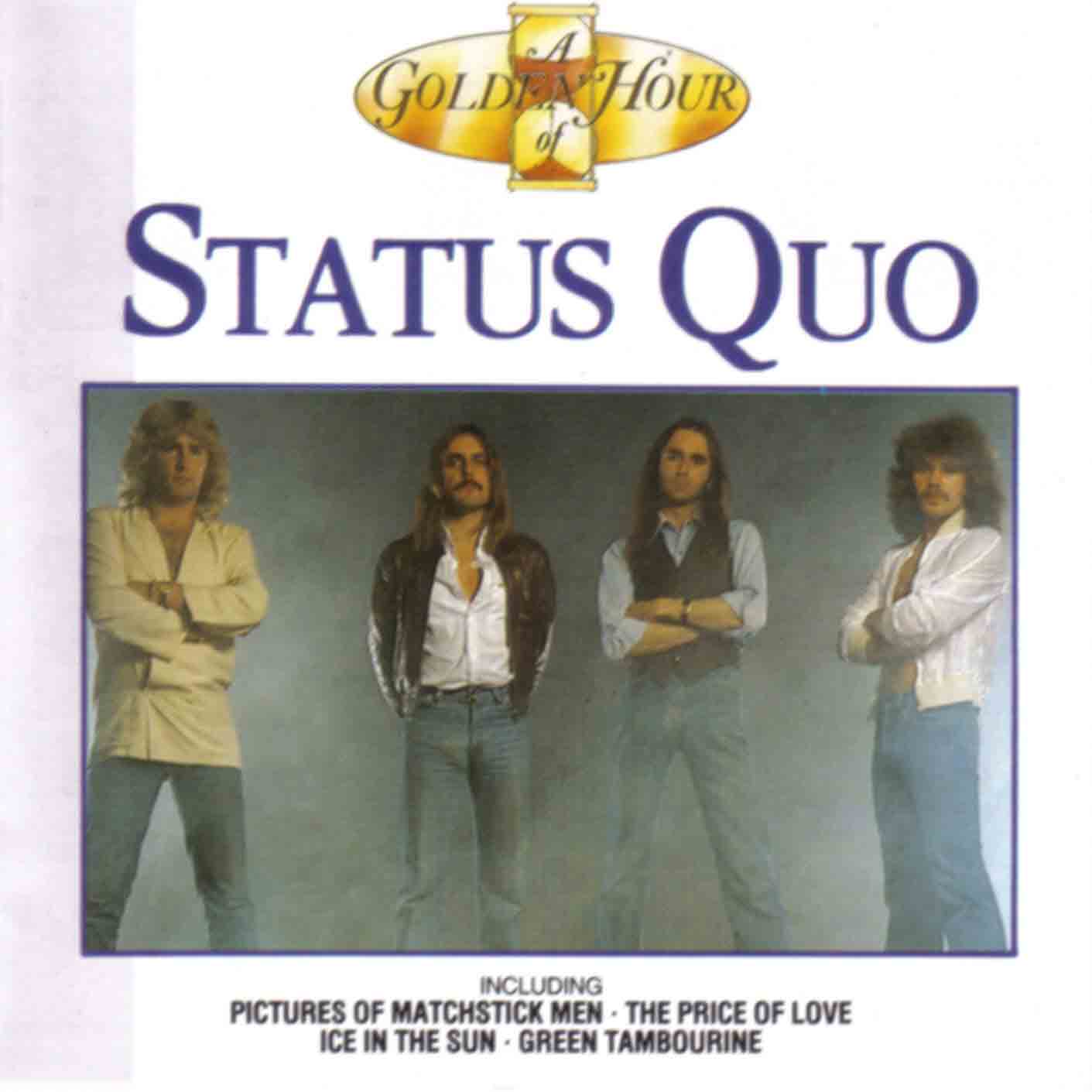 CD-Cover of the Status Quo Kompilation 'A Golden Hour of Status Quo' - KGHCD110