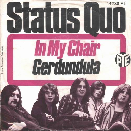 deutsches Cover der Status Quo Single 'In my chair'
