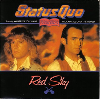 Cover of the doublepack-single 'Red Sky' with gatefold-sleeve.