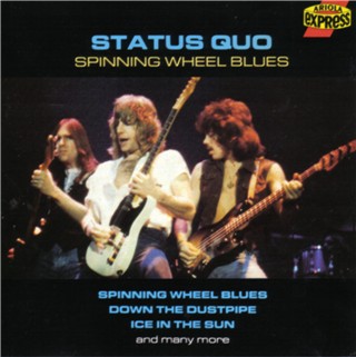CD-Cover of the Status Quo compilation 'Spinning Wheel Blues'
