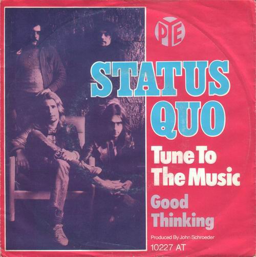 deutsches Cover der Status Quo Single 'Tune to the music'
