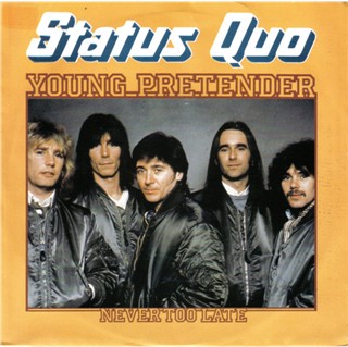 Cover der niederländischen Status Quo single 'Young Pretender'